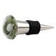 Forest Green Glass Wine Stopper Knob (Set Of Two piece)